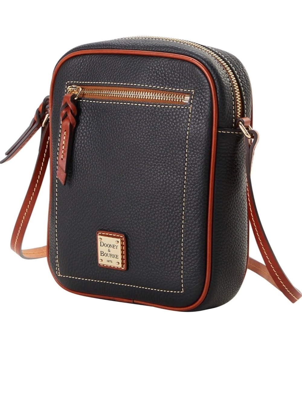 Dooney & Bourke Bordeaux Brown Leather Camera Crossbody - Picture 2 of 2